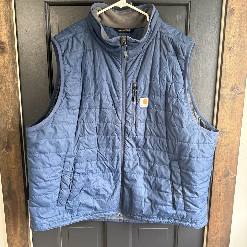 Carhartt OV2286 Rain Defender Insulated Vest Relaxed Fit Navy 3XL